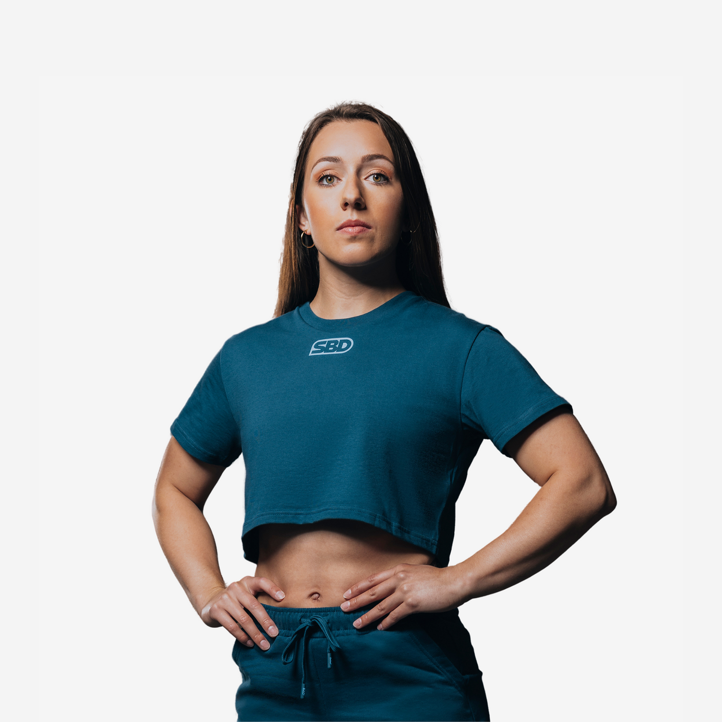 SBD Reflect Range Crop Top Teal - Womens