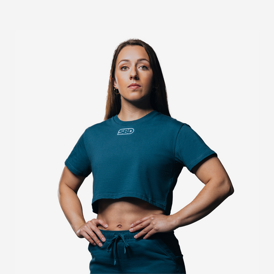 SBD Reflect Range Crop Top Teal - Womens