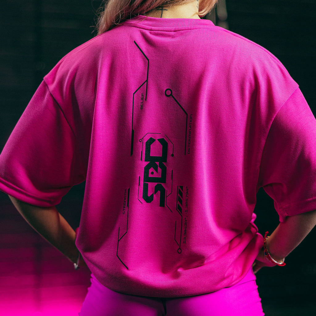 SBD Nova Range Oversized T-Shirt - Pink Glow – SBD Apparel Australia