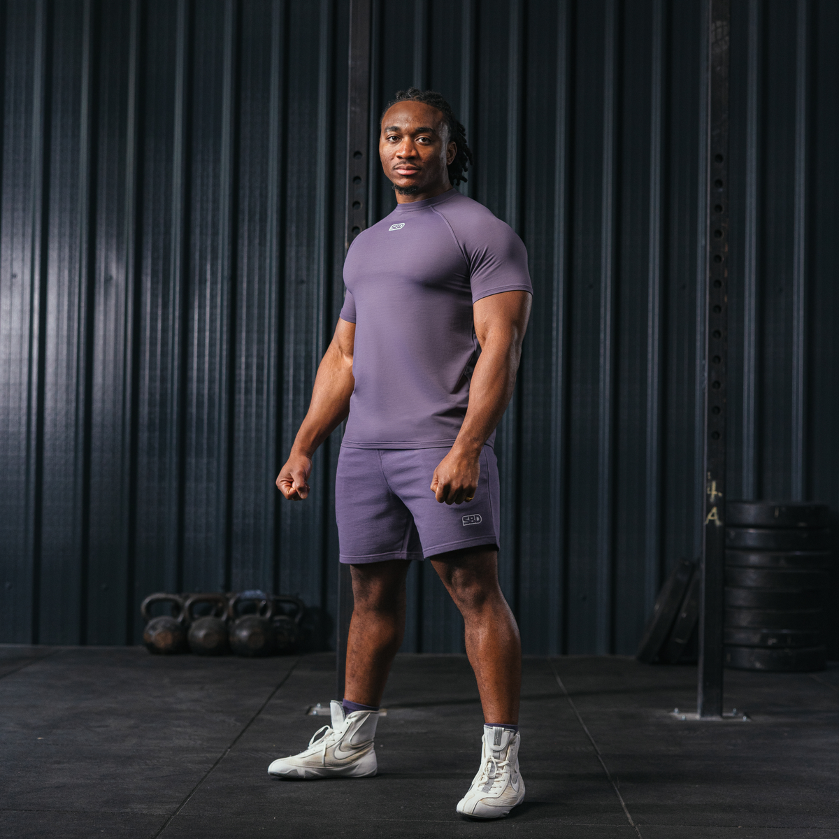 SBD Aspire Range Training T Shirt - Mens - Lavender – SBD Apparel Australia