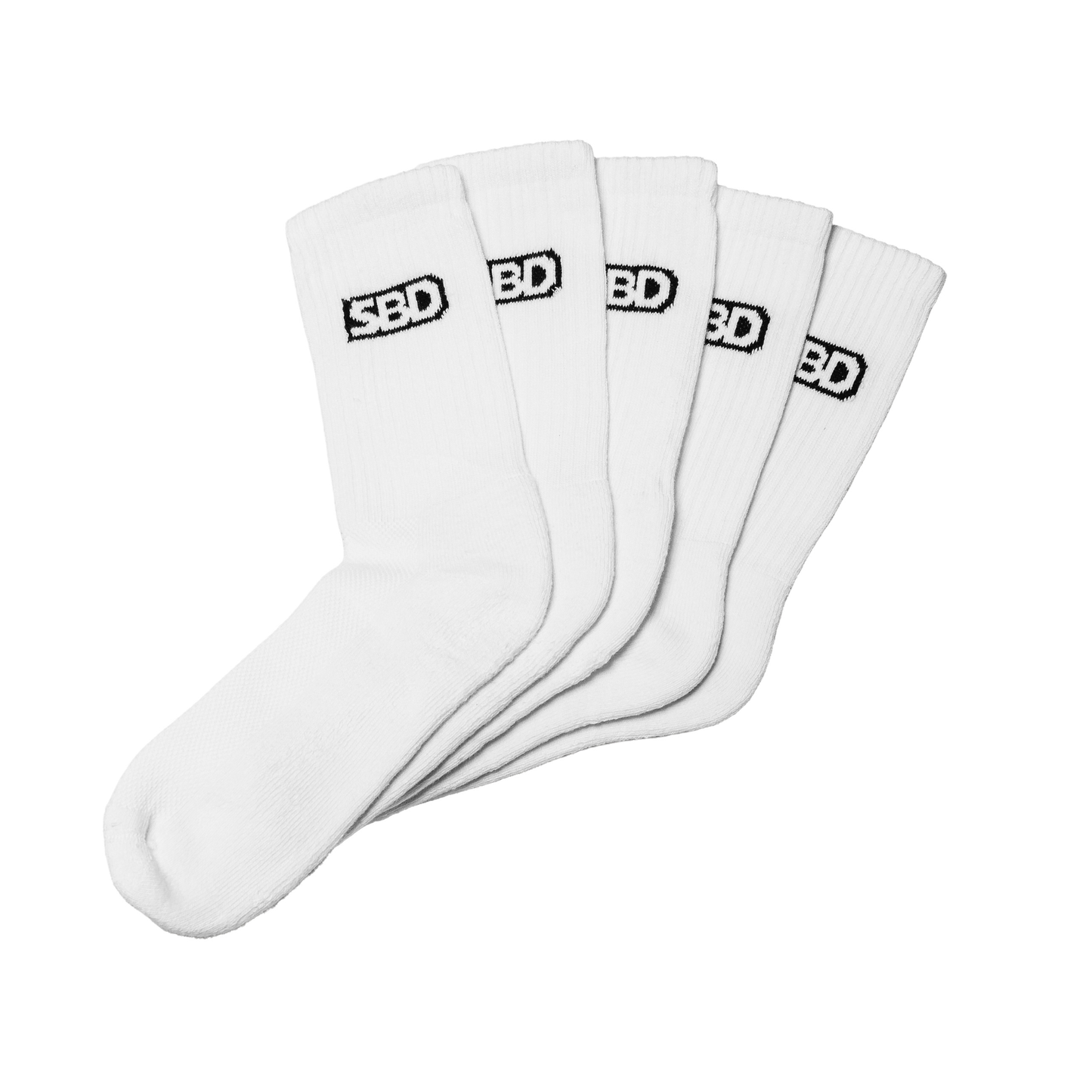 SBD Crew Socks 5 Pack - White