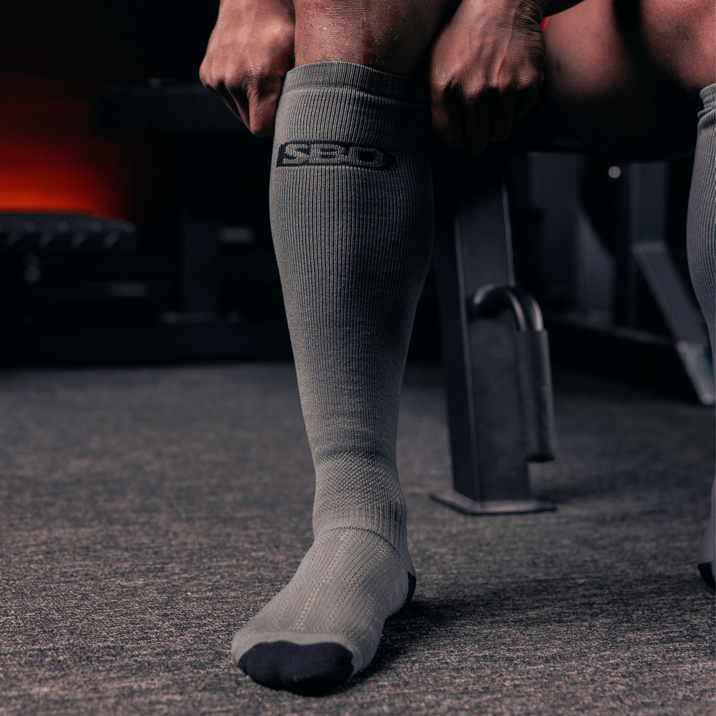 Grey Deadlift socks