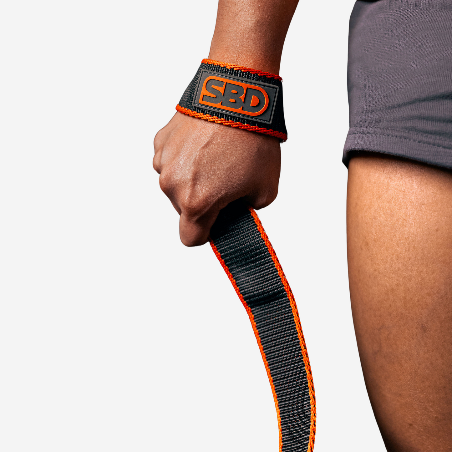 Grey/Orange Lifting strap