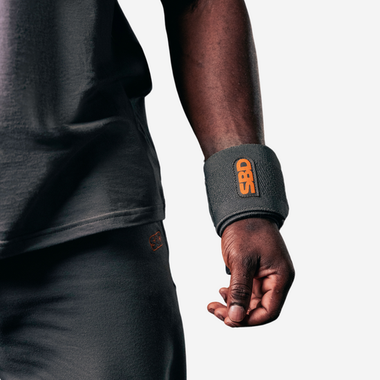 Grey/Orange Wrist Wrap