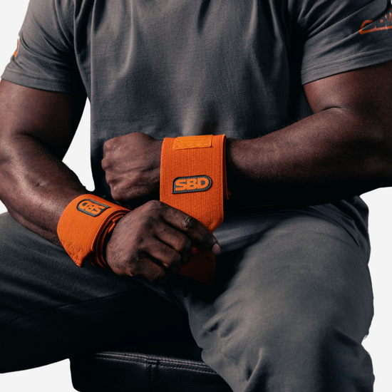 Orange/Grey Wrist Wrap