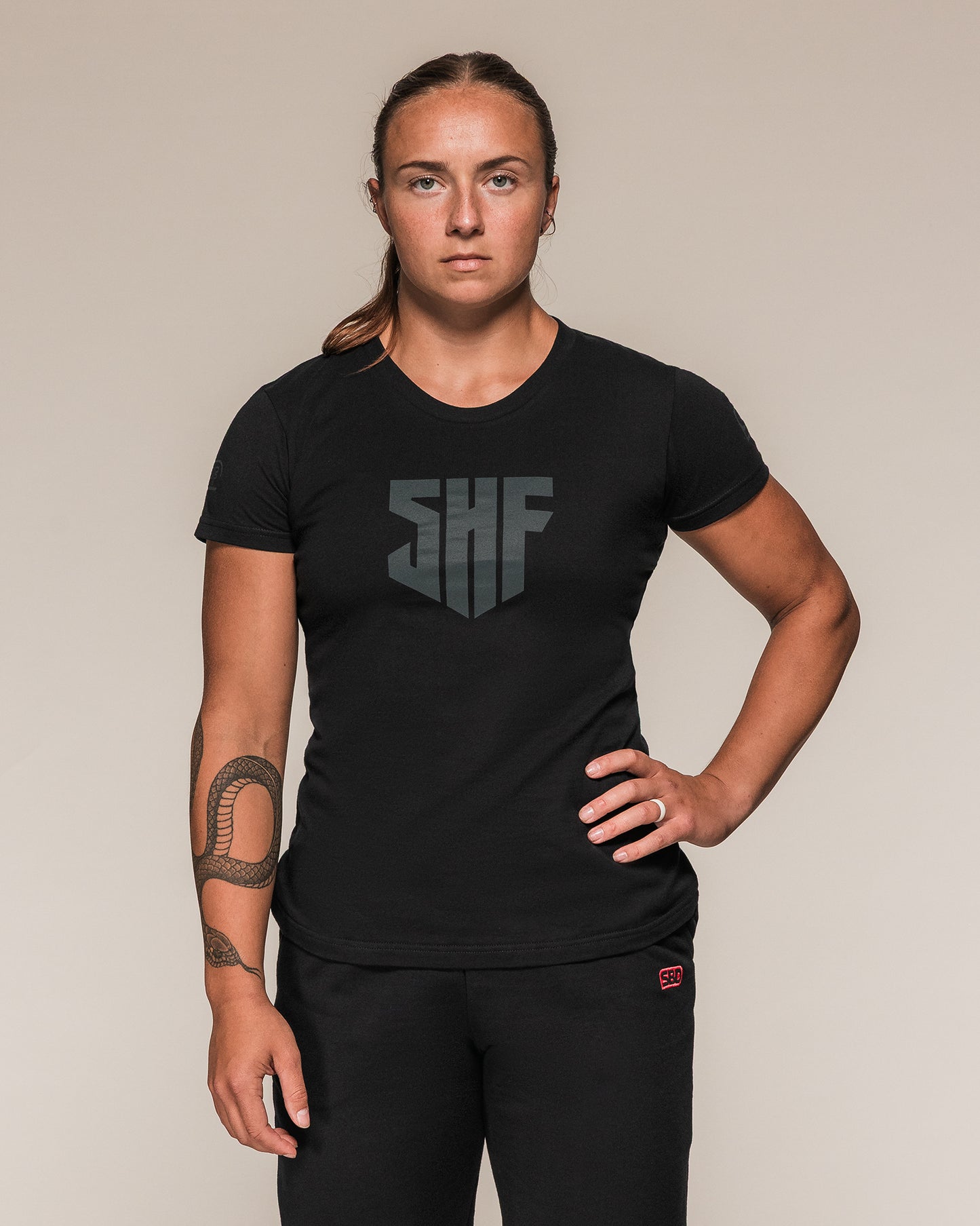 SBD Sheffield V Brand T Shirt – Womens, black, view 1