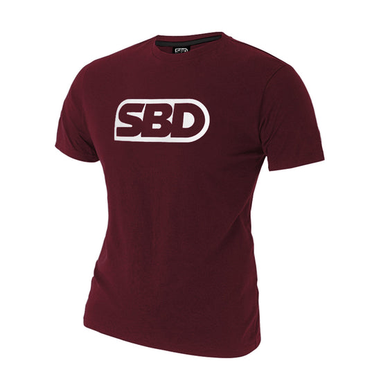 SBD Phoenix Range Burgundy & White T Shirt - Womens