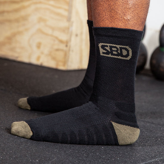 SBD Endure Range Sports Socks - Black